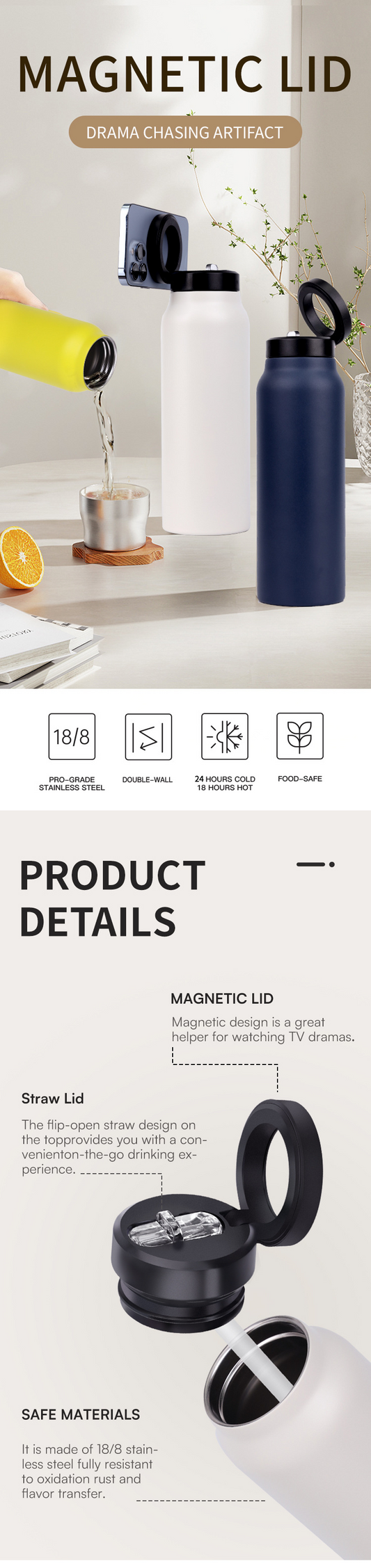 All-Day Chill Magnetic Water Bottle