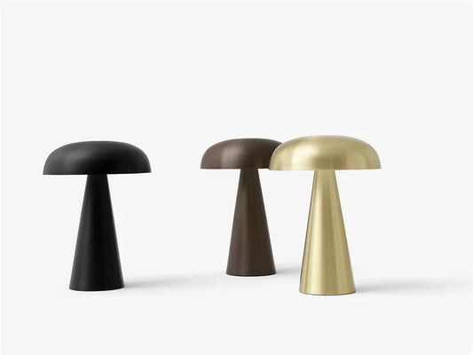 Mushroom Table Lamp — Silver