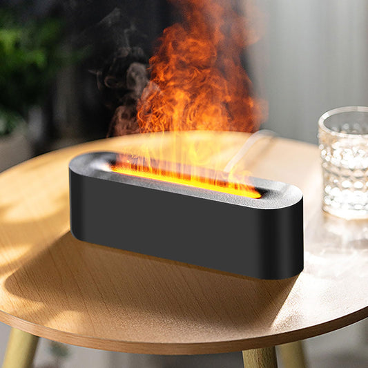 Flame Effect Essential Oil Diffuser & Humidifier (Black)