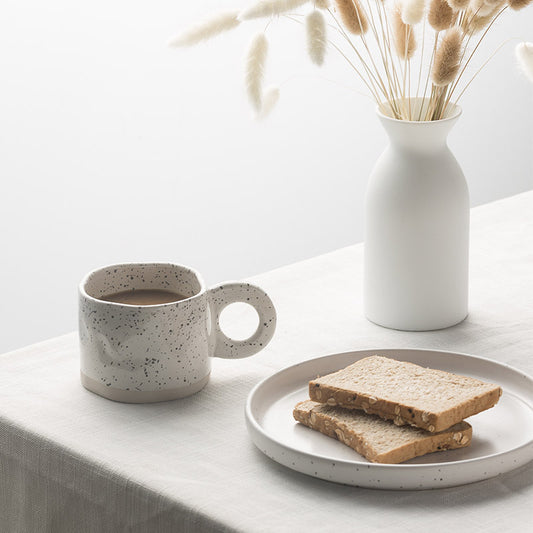 Korean-Style Ink Splash Ceramic Coffee & Tea Mug
