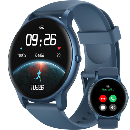 Parsonver Bluetooth Calling Fitness Smartwatch (Blue)