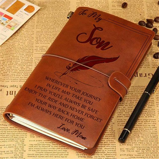 Portable Vintage Leather Diary Journal for Kids