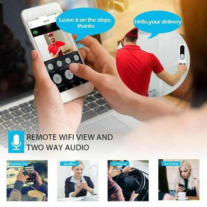 1080P HD Wireless Security Video Doorbell with Chime