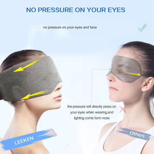 Ultra-Soft Full Coverage Sleep Mask for Travel & Rest