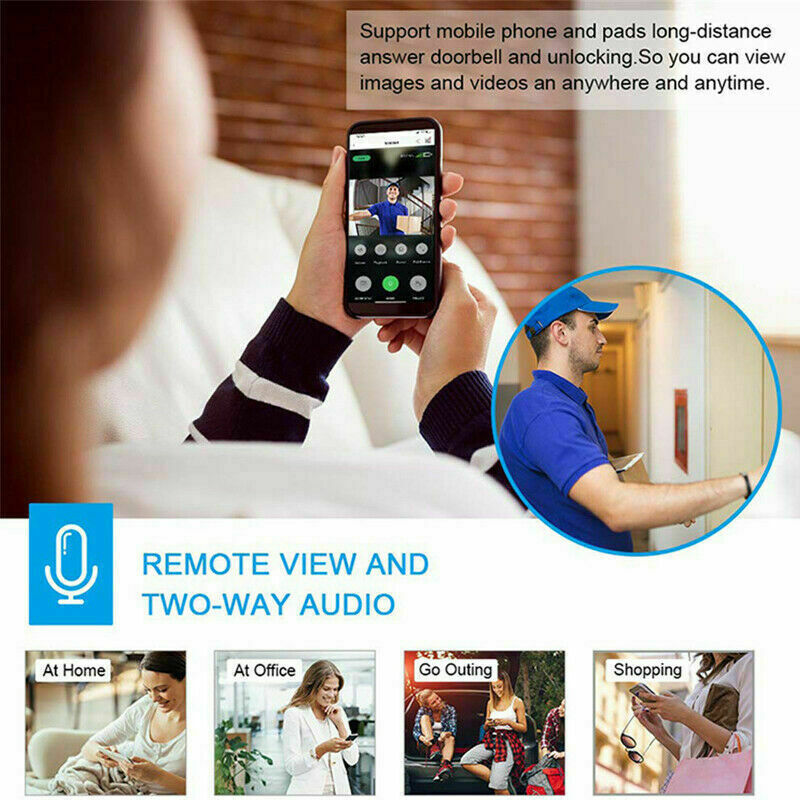 1080P HD Wireless Security Video Doorbell with Chime