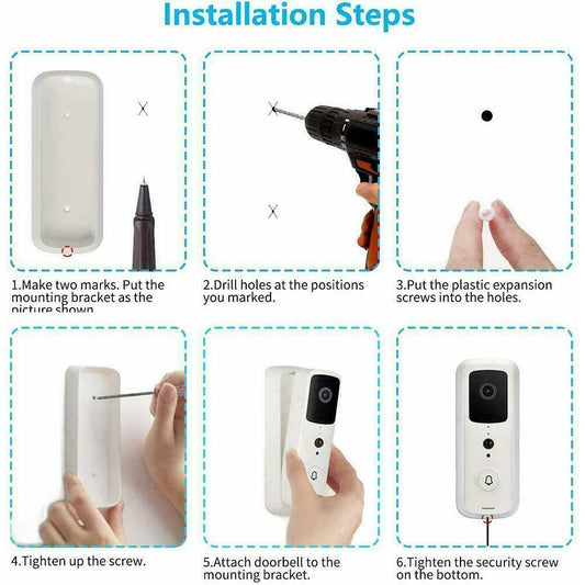 1080P HD Wireless Security Video Doorbell with Chime