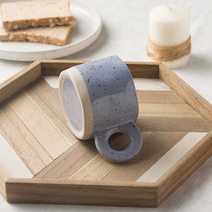 Korean-Style Ink Splash Ceramic Coffee & Tea Mug