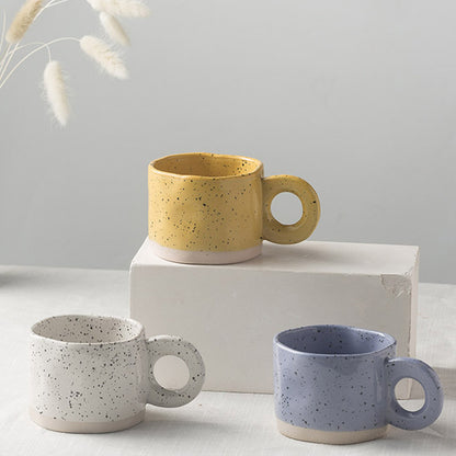 Korean-Style Ink Splash Ceramic Coffee & Tea Mug