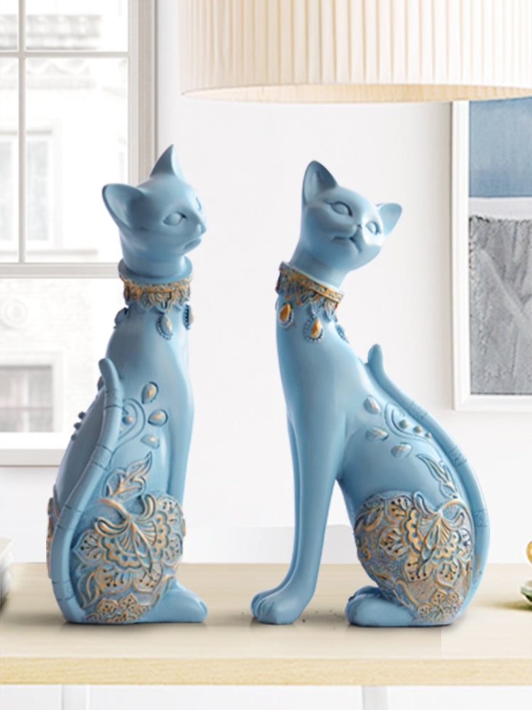 Modern Minimalist Ceramic Cat Figurine