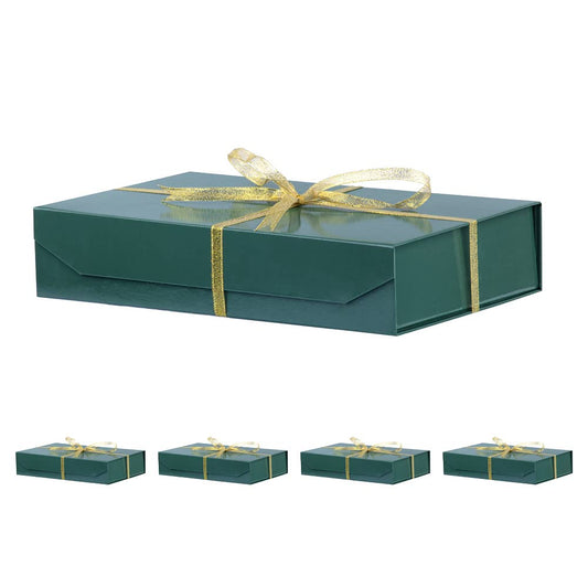 PACKGILO 5-Pack Magnetic Gift Boxes (12x"8x2.7")