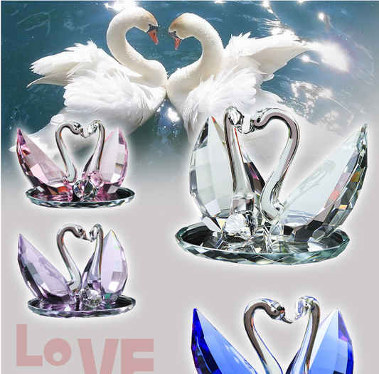 Crystal Swan Figurine