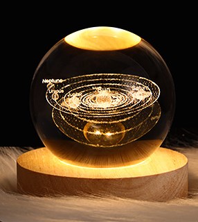 3D Crystal Ball Night Lamp