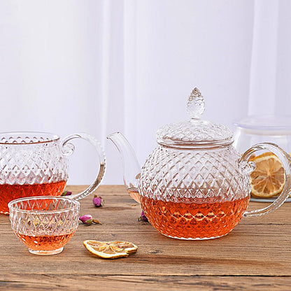 Sunflower Glass Teapot