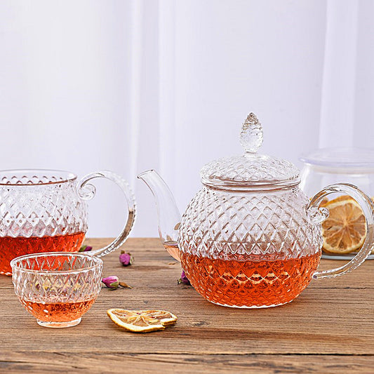Sunflower Glass Teapot