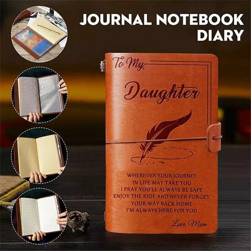Portable Vintage Leather Diary Journal for Kids