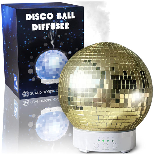 Gold Disco Ball 300ml Ultrasonic Aromatherapy Diffuser & Humidifier