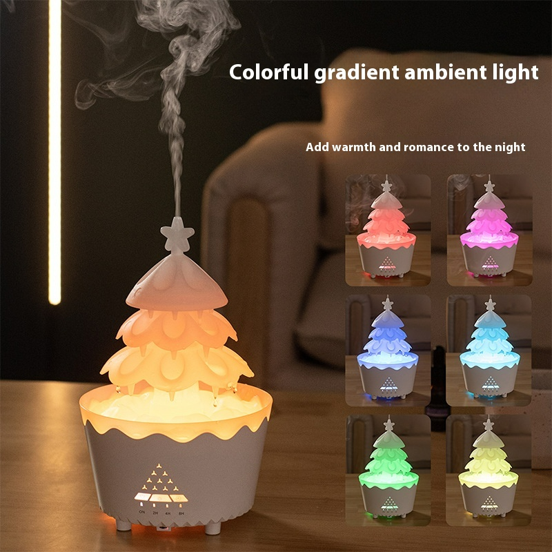 Smart Raindrop Aroma Diffuser & Quiet Humidifier with Remote