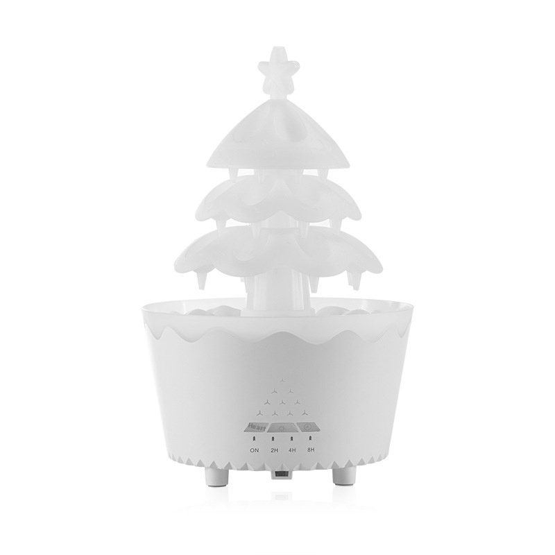 Smart Raindrop Aroma Diffuser & Quiet Humidifier with Remote