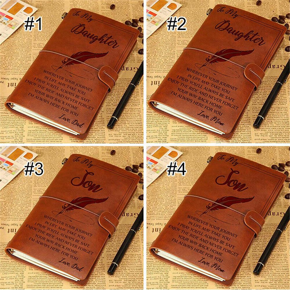 Portable Vintage Leather Diary Journal for Kids