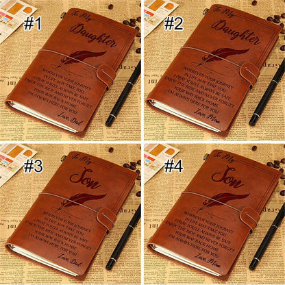 Portable Vintage Leather Diary Journal for Kids