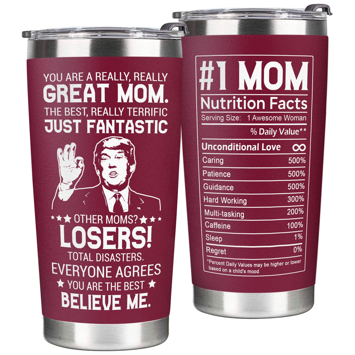 Insulated Stainless Steel Mom Tumbler (20 oz)