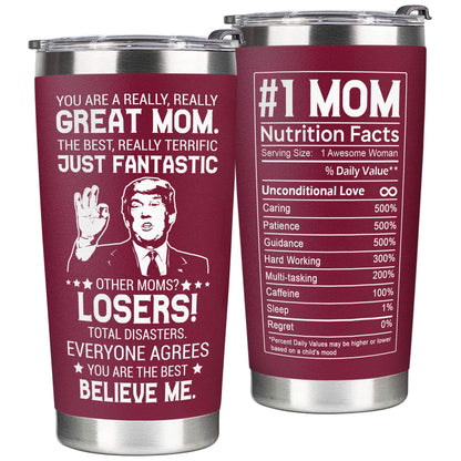 Insulated Stainless Steel Mom Tumbler (20 oz)