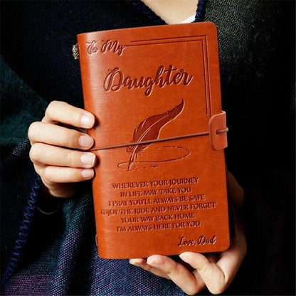Portable Vintage Leather Diary Journal for Kids