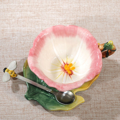Floral Ceramic Tea Cup Set