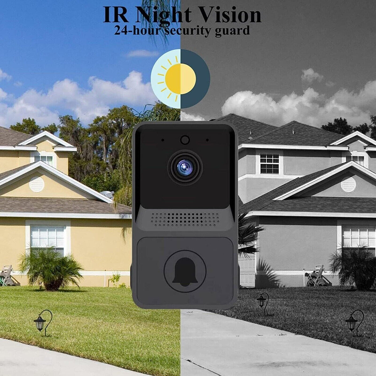Wireless WiFi Video Doorbell Camera with Chime.