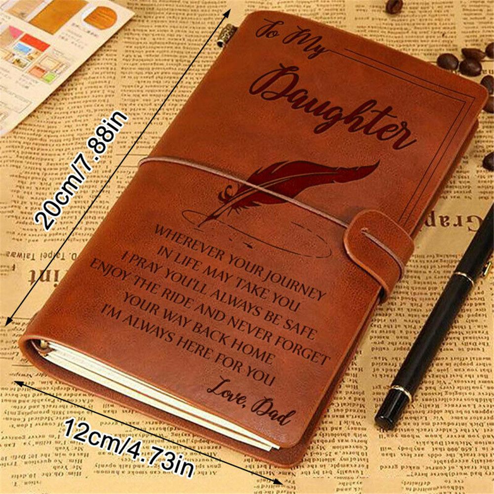 Portable Vintage Leather Diary Journal for Kids