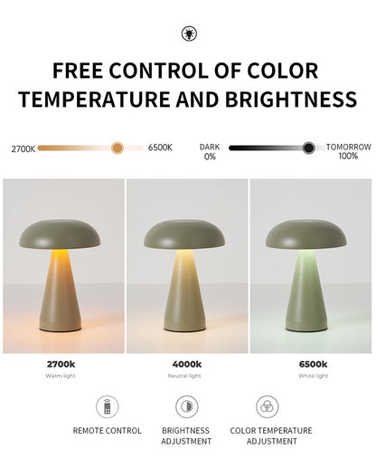 Mushroom Table Lamp — Bronze