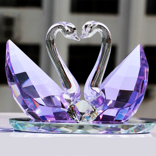 Crystal Swan Figurine