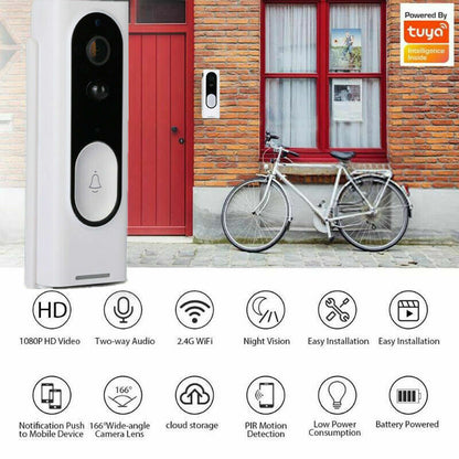 1080P HD Wireless Security Video Doorbell with Chime