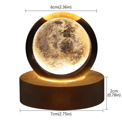 3D Crystal Ball Night Lamp