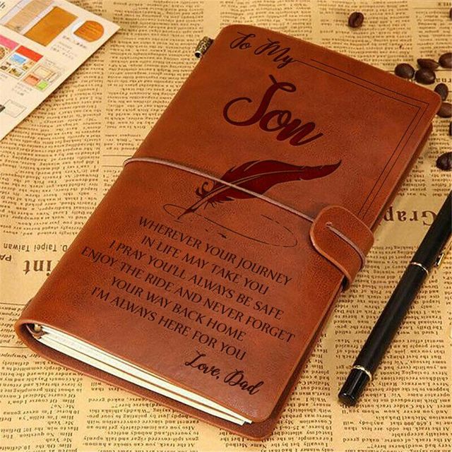 Portable Vintage Leather Diary Journal for Kids