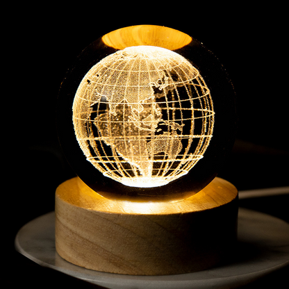 Solar System Crystal Ball Lamp