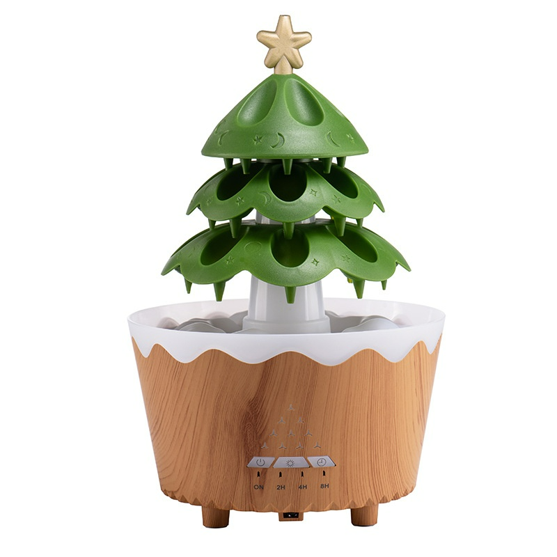 Smart Raindrop Aroma Diffuser & Quiet Humidifier with Remote