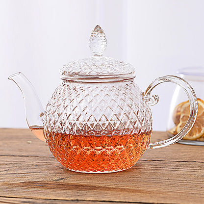 Sunflower Glass Teapot