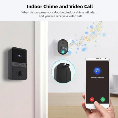 Wireless WiFi Video Doorbell Camera with Chime.