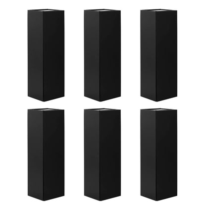 BLK&WH Magnetic Wine Gift Boxes for Bottles - Matte Black (6 Pack)
