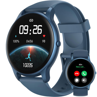 Parsonver Bluetooth Calling Fitness Smartwatch (Blue)