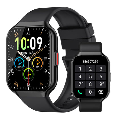 1.96" HD Bluetooth Calling Fitness Smartwatch (Black)