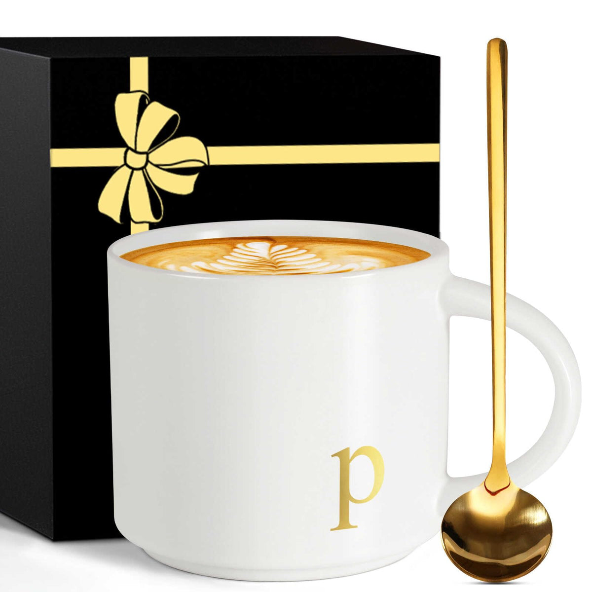 Monogrammed Large Ceramic Coffee Mug & Gift Cup