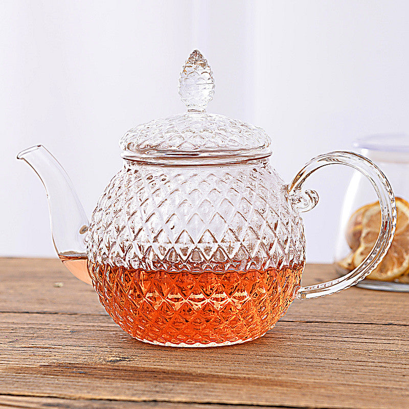 Sunflower Glass Teapot