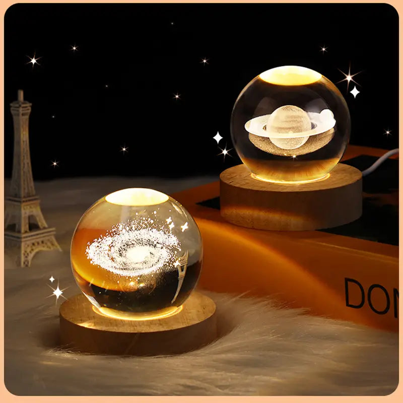 3D Crystal Ball Night Lamp