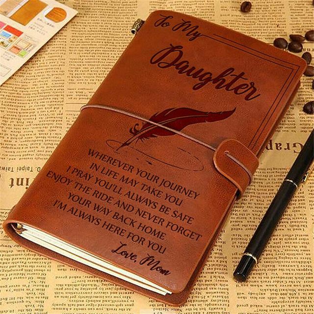Portable Vintage Leather Diary Journal for Kids