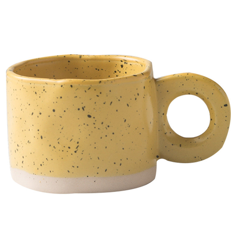 Korean-Style Ink Splash Ceramic Coffee & Tea Mug