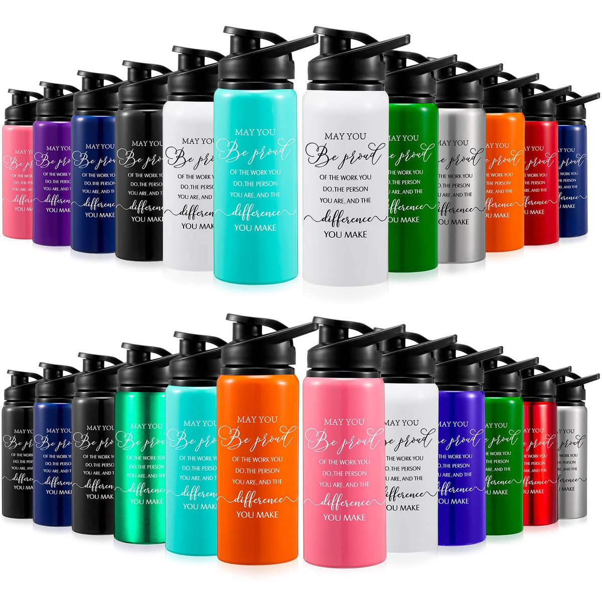 Inspirational Quote Aluminum Sports Water Bottle (17 oz)