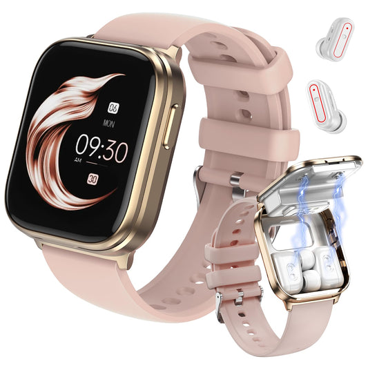 X9 2-in-1 Smartwatch with Wireless Earbuds (Gold)